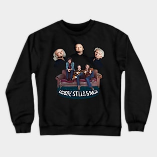 crosby, stills and nash old vs new 2 Crewneck Sweatshirt